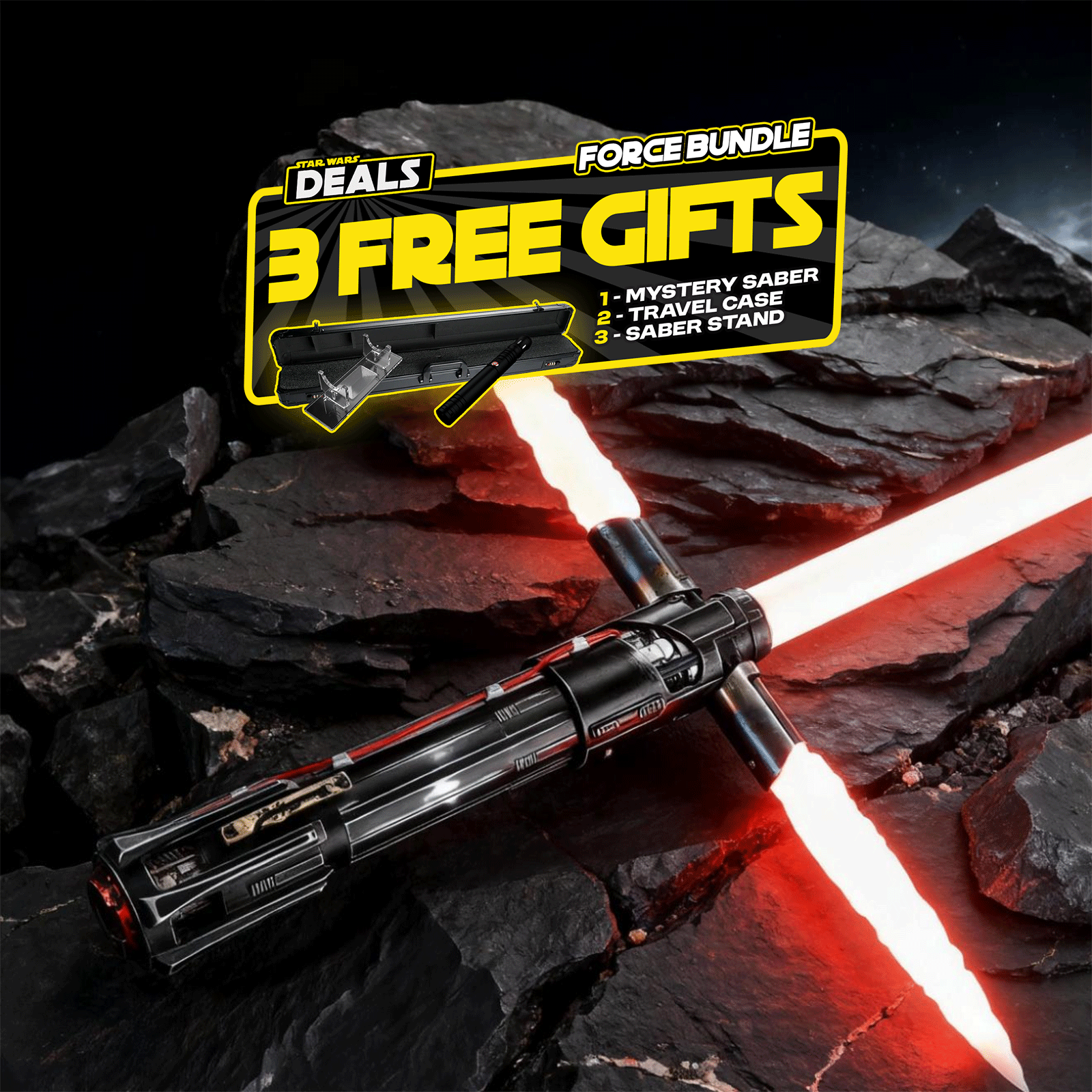 カスタムライトセーバー「Kylo・Ren Variant」XenoPixel新品 Star Wars Lightsaber XENOPIXEL LGT Saber Weathered 
