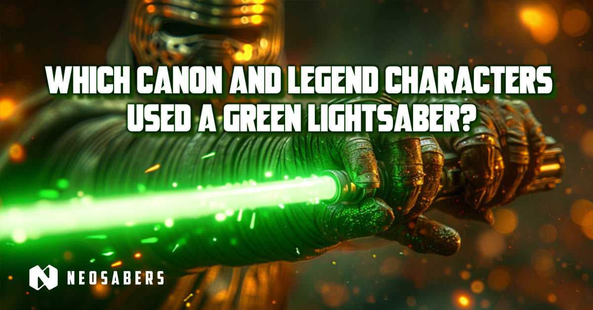 canon and legend characters using green lightsaber