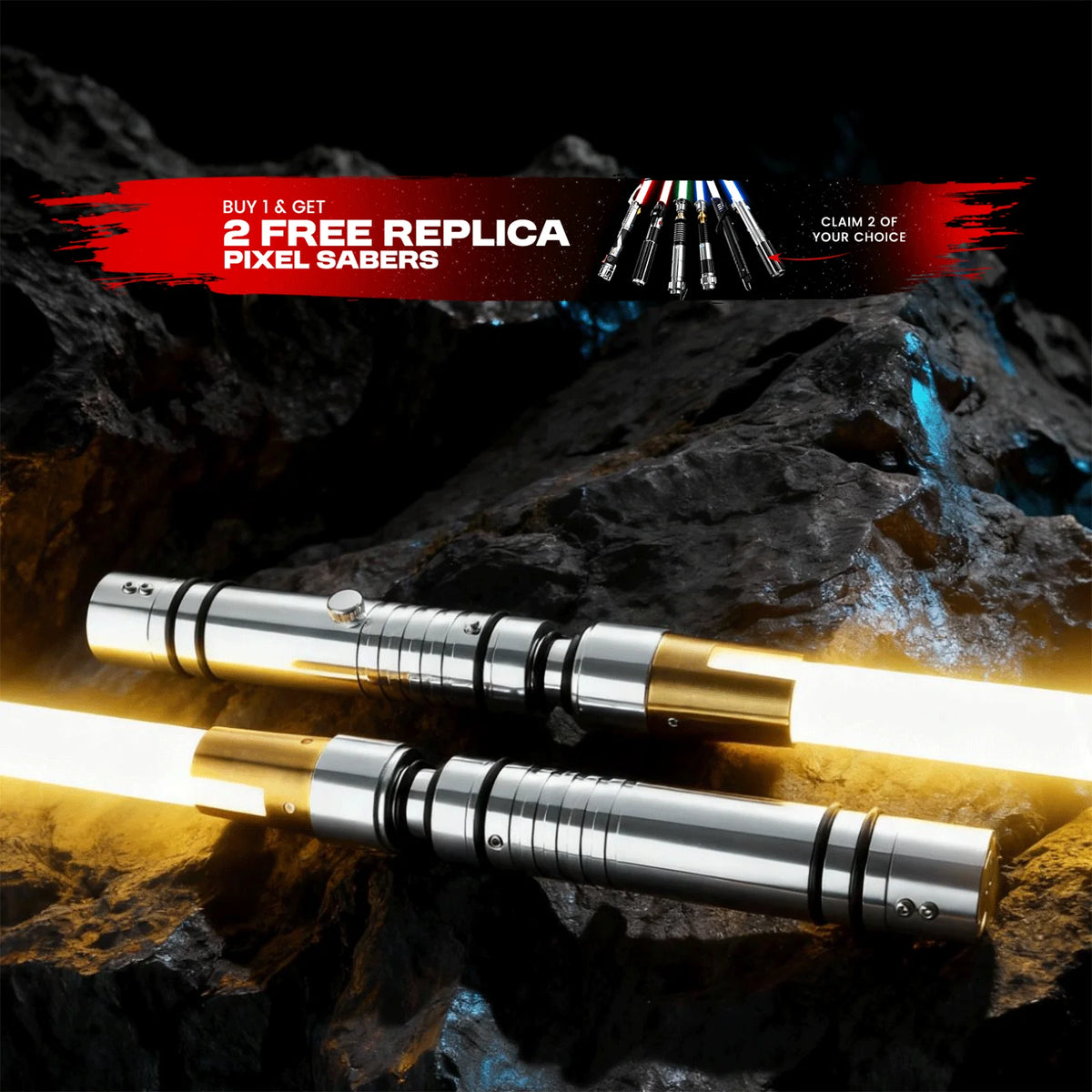Bastila Legendary Saber  - Get 2 Free Replica Pixel Sabers