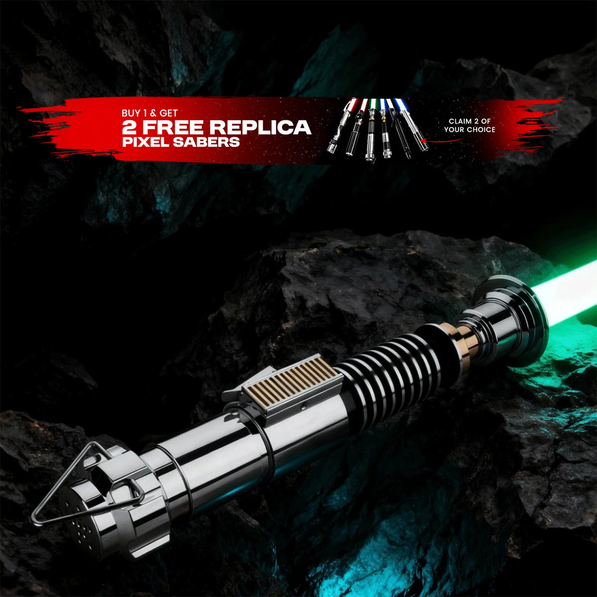 Original LSW Baselit  - Get 2 Free Replica Pixel Sabers