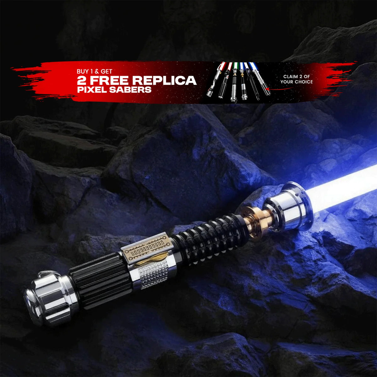 Original OWK - Get 2 Free Replica Pixel Sabers
