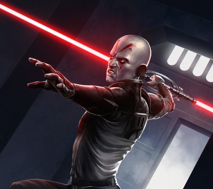 The Grand Inquisitor was trained in the art of lightsaber combat
