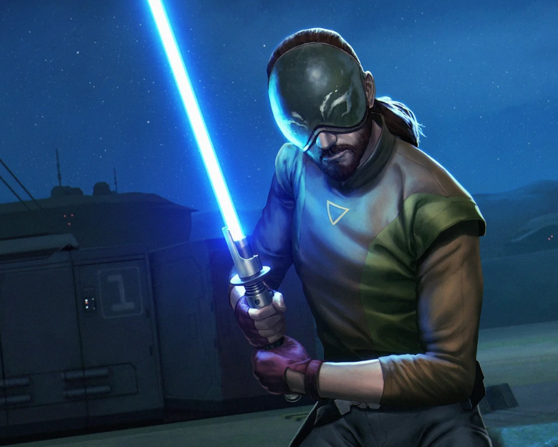 Even after being blinded, Kanan remained skilled with his lightsaber