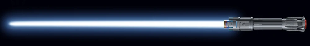 Ben Solo's Jedi lightsaber produced a blue plasma blade