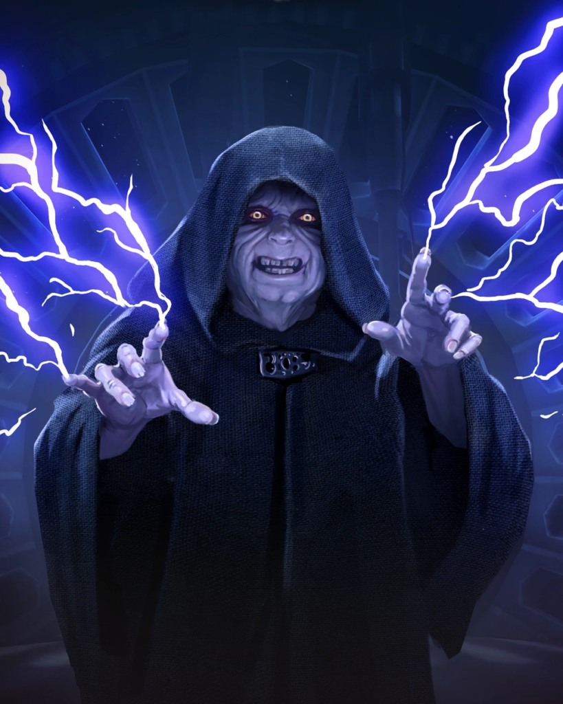Sidious was a master practitioner of Force lightning, a dark side power used to torture, disfigure, and kill one's victims